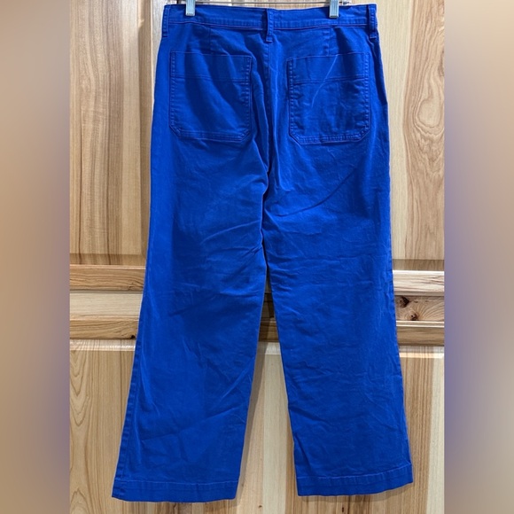 J. Crew Sailor Slim Wide Leg Women’s Royal Blue Coastal Chino Pants Size 29 - Picture 5 of 13